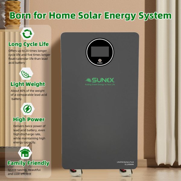 باتری لیتیومی SUNEX 15kWh (51.2V 300Ah) مخصوص سیستم خورشیدی - Image 3