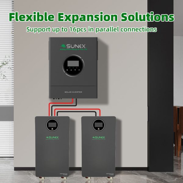 باتری لیتیومی SUNEX 15kWh (51.2V 300Ah) مخصوص سیستم خورشیدی - Image 4