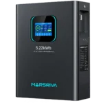 باتری خورشیدی مارسیوا 102 آمپر ساعت 51.2 ولت برند MARSRIVA مدل MR-LFP48-100-WMD